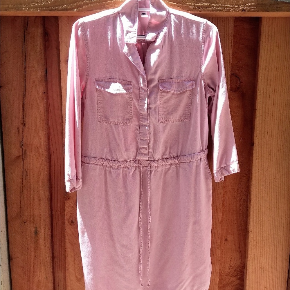 Beautiful midi blush pink summer dress Old Navy